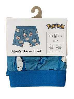 Mens Snorlax Pokemon Licensed Boxer Briefs - Size Medium - NWT